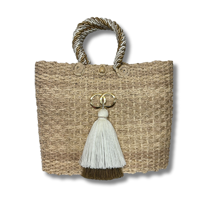 Art Basket Palm Bag Handwoven